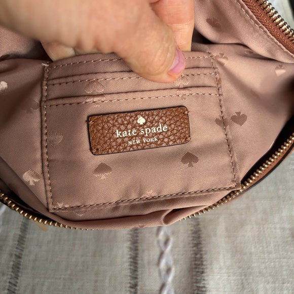 kate spade Cognac Pebbled Leather Belt Bag with Gold Hardware - Picture 5 of 9